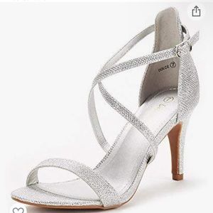 NWT Silver heels